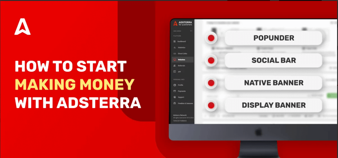 how to earn money with adsterra